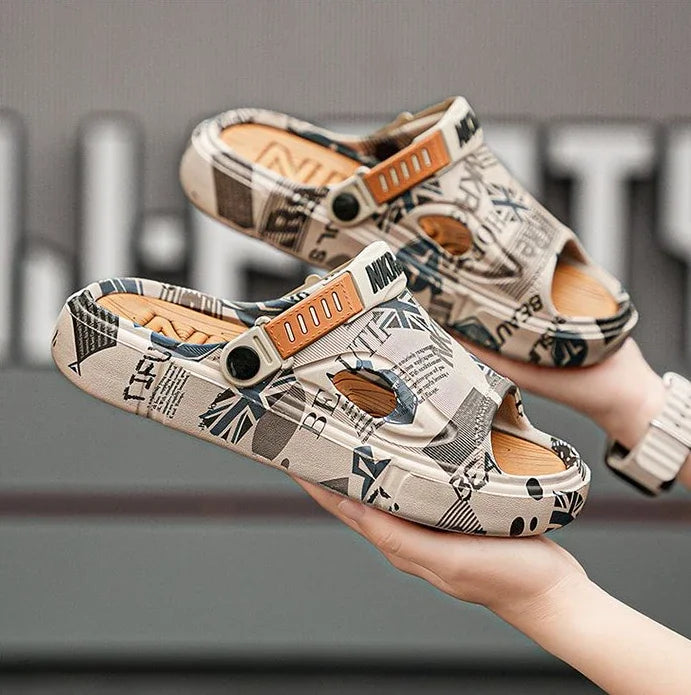 Soft Men's Shoe Eva Outdoor Sabot Male Slipper Fun Designer Luxury Low Price 2025 Fashion Comfortable High Quality Pvc Slides - Sun Studio
