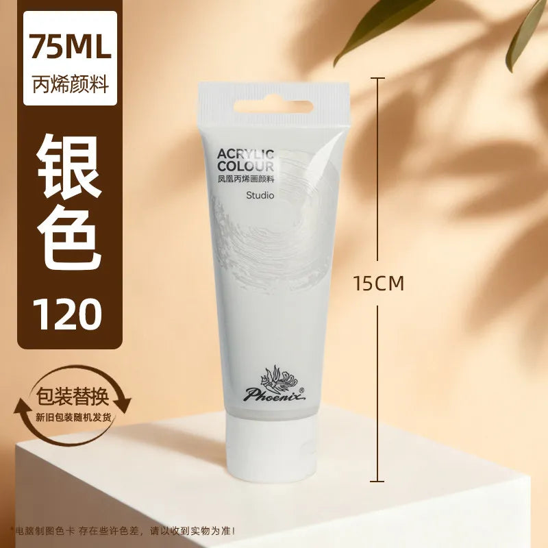 75ml Acrylic Paint Non Toxic Non Fading,Rich Pigments for Painters, Adults for Canvas Wood Clay Fabric Ceramic Craft Supplies - Sun Studio