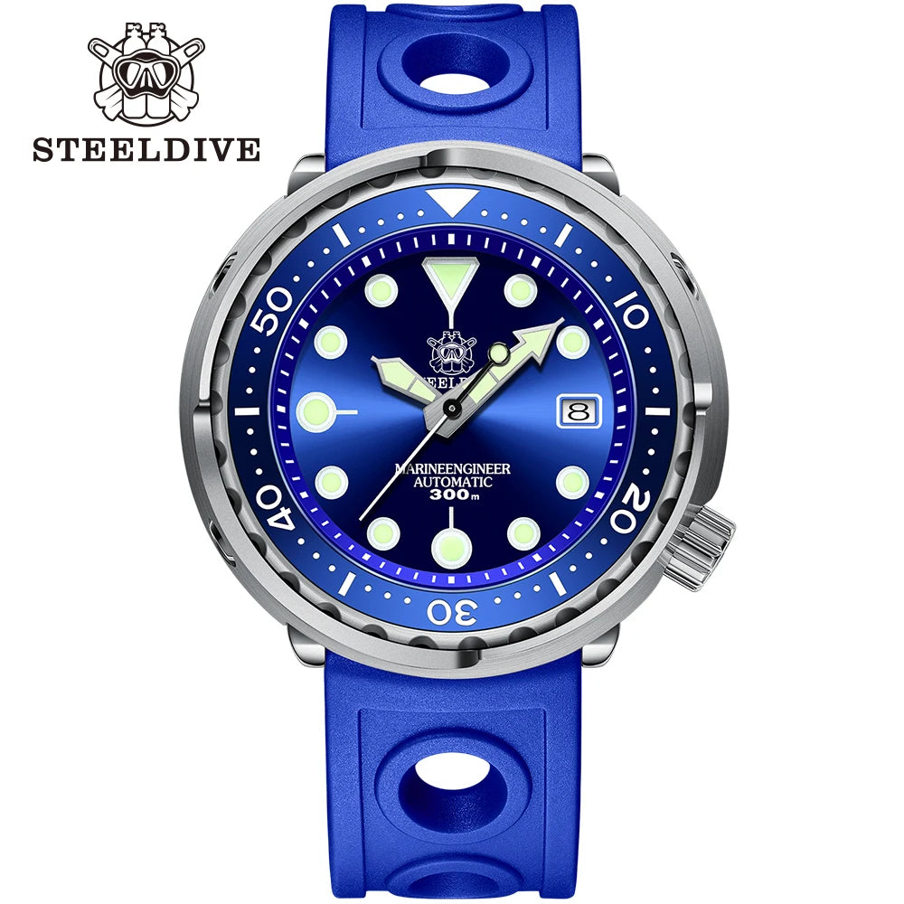 STEELDIVE SD1975 Luxury Automatic Watches Men Dive Watch 30Bar Waterproof Luminous Clock Sapphire Mirror Mechanical Wristwatch