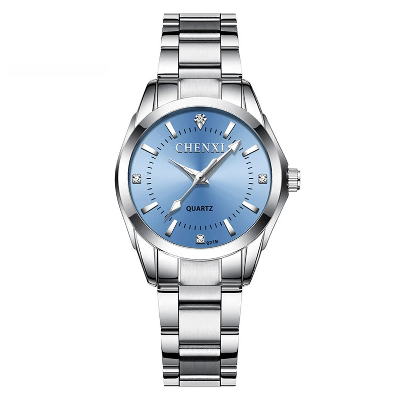 6 Colors CHENXI Brand Watch Luxury Women's Casual Watches Waterproof Watch Women Fashion Dress Rhinestone WristWatch CX021B - Sun Studio