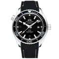 Luxury Automatic Mens Watch High Quality Mechanical Self Wind Movement Rubber Strap Waterproof Luminous Calendar Mens Watches