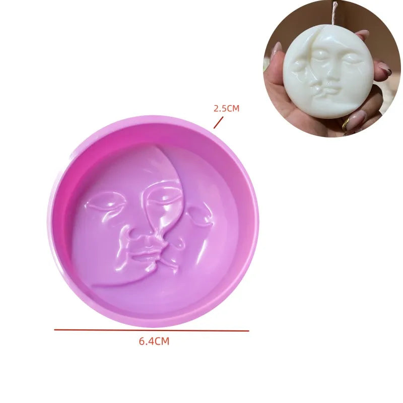 Halloween Silicone Mold Floating Ghost Gypsum Candle Cup Mold DIY Decoration Desktop Jewelry Storage Tray Handicraft Production - Sun Studio