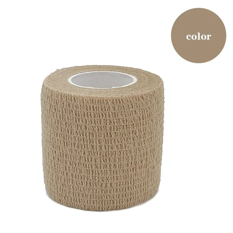 1/6pcs 5cmx4.8m Disposable Tattoo Bandage Sport Wrap Tape Self Adhesive Elastic Bandage Colors Tape Tattoo Accessories