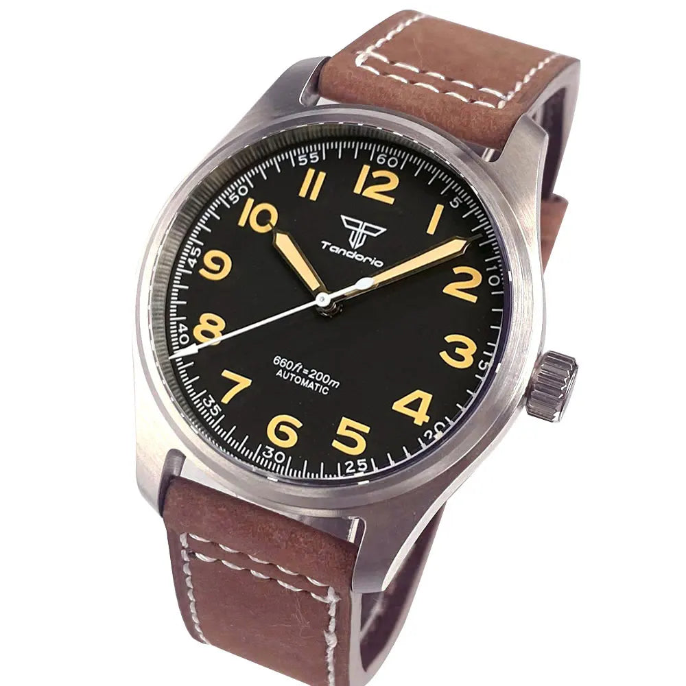 39mm Pilot Aviator Diving Watches Miyota8215 Automatic Mechanical Watch for Men 20BAR Waterproof Sapphire Crystal 316L Steel - Sun Studio