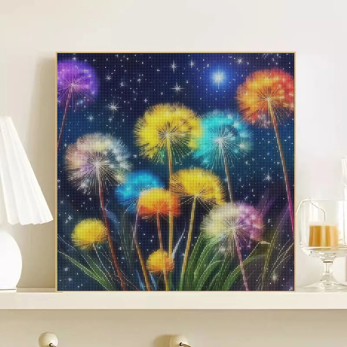 CHENISTORY Full Square Round Diamond Painting Kit Peacock Peony Home Decor Embroidery Animal Flower Mosaic Wall Art - Sun Studio