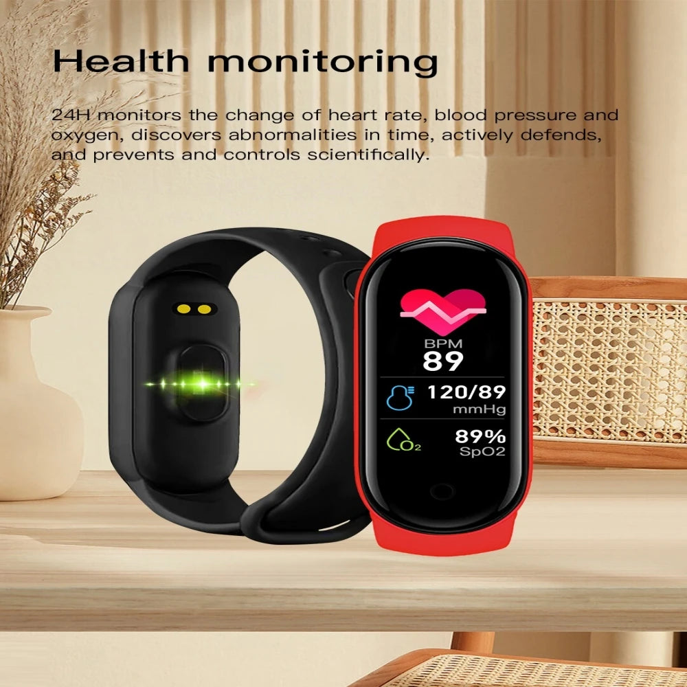 Sports Smart Watch Music Control Fitness Calorie Track Bracelet Phone Information Remind Steps Bluetooth Smart Watches M8 Band - Sun Studio