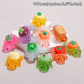 10pcs Cute Landscaping Resin Crafts Glowing Turtle Garden Fish Tank Miniatures Ornaments Mini Luminous Fruit Turtle Home Decor - Sun Studio