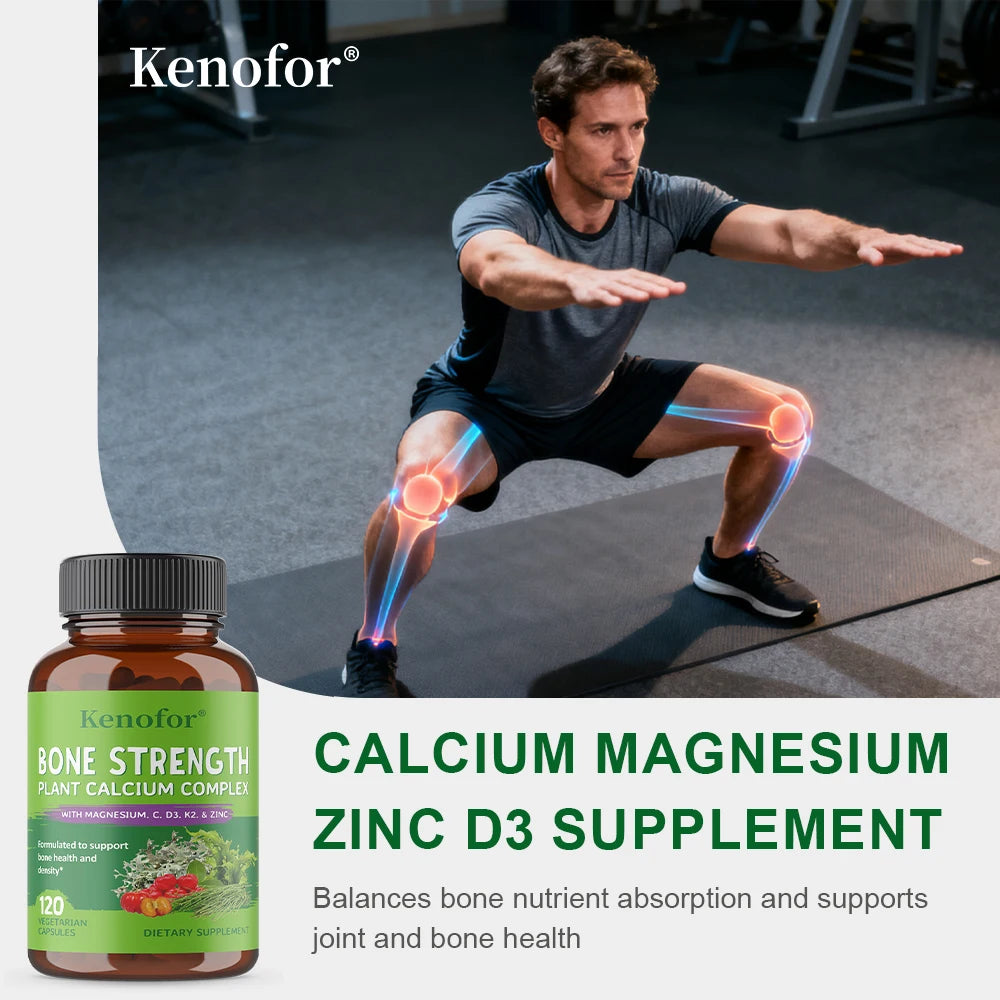 Calcium and Magnesium Supplements - for Bone Health, Nerve and Muscle Regulation, Improved Sleep, and Blood Pressure Regulation - Sun Studio