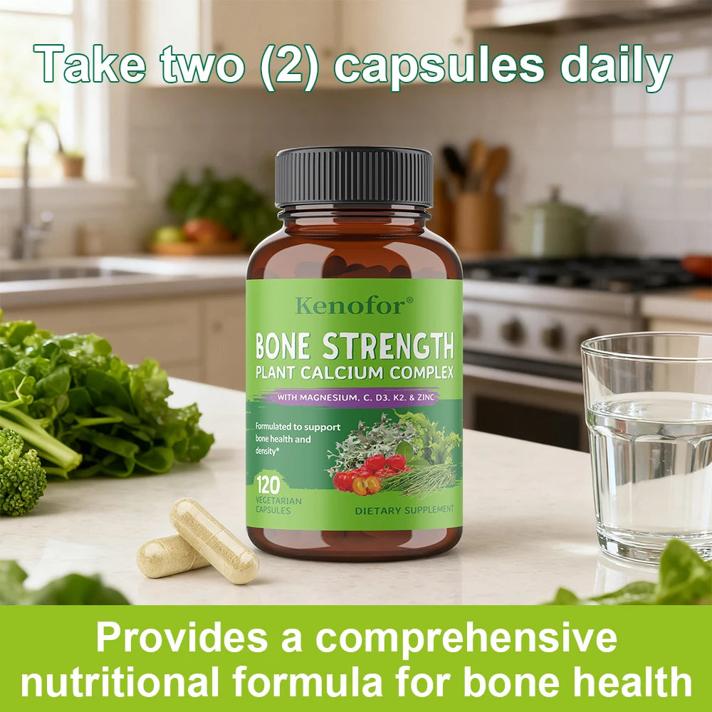Calcium and Magnesium Supplements - for Bone Health, Nerve and Muscle Regulation, Improved Sleep, and Blood Pressure Regulation - Sun Studio