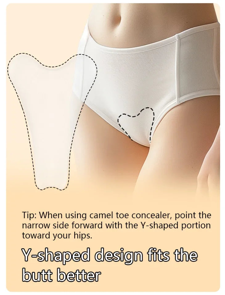 1 Piece Invisible Concealer Panties Silicone Reusable for Swimsuit Underwear Camel Toe Leggings Privacy Stickiness Self-Adhesive - Sun Studio