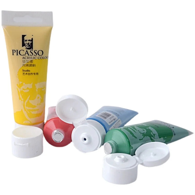 75ml Acrylic Paint Non Toxic Non Fading,Rich Pigments for Painters, Adults for Canvas Wood Clay Fabric Ceramic Craft Supplies - Sun Studio