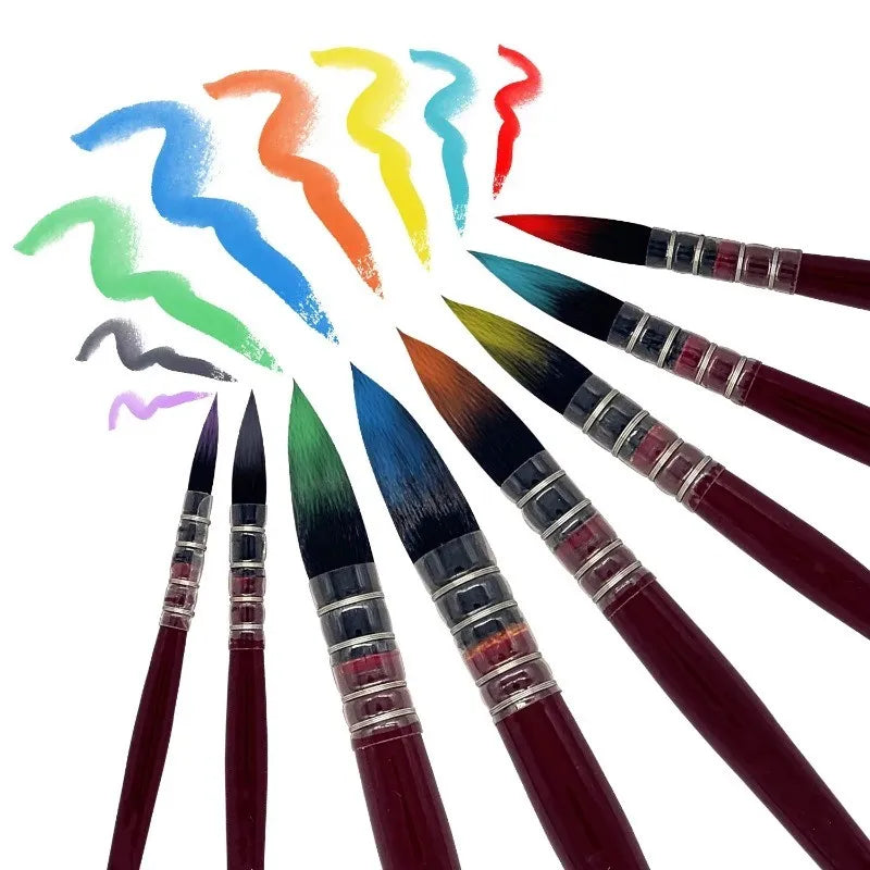 FANBAO 1Pcs Hand-Painting Brushes Professional Watercolor Brush Wood Pen for WaterColor Painting Drawing Art Supplies Artist - Sun Studio