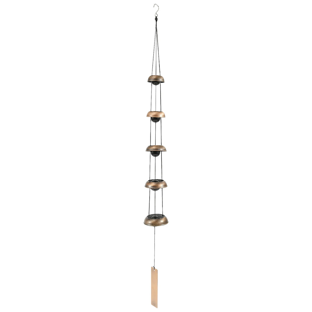 DIY Wind Chime Ornaments Craft and Gifts Kid Birthday Gifts Home Decor Red Copper Craft Wind Chime Outdoor Copper Temple Bells - Sun Studio
