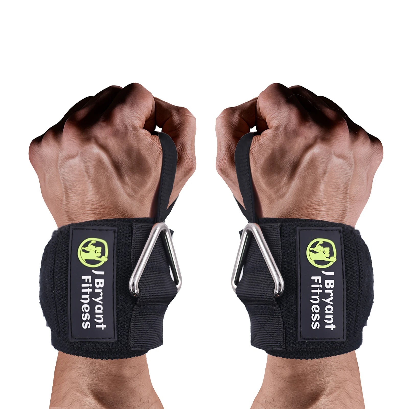 Wrist Wraps with Triangle Ring for Weightlifting, Gym Cable Attachment, Wrist Support Straps for Strength Training, Adjustable - Sun Studio