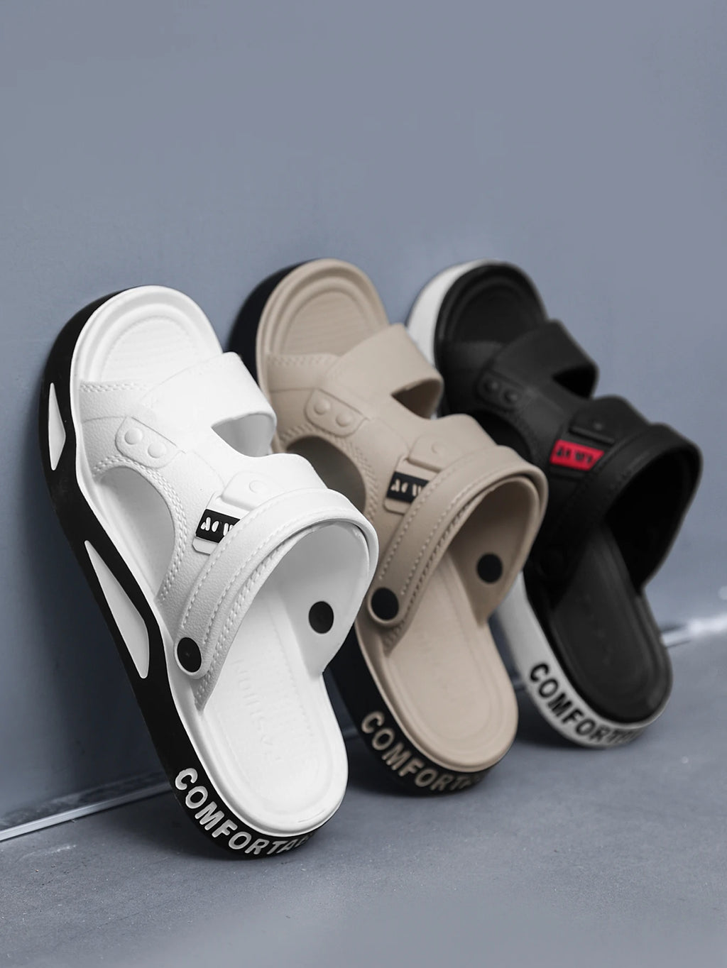 Men's Slippers Summer New Sandals EVA Light Adult Thick-soled Beach Shoes Non-slip Open-toe Sandals for Outdoor - Sun Studio