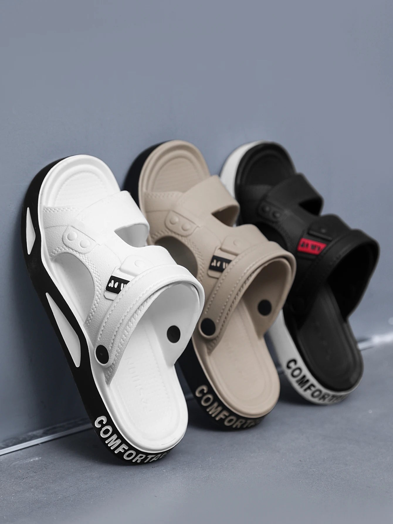 Men's Slippers Summer New Sandals EVA Light Adult Thick-soled Beach Shoes Non-slip Open-toe Sandals for Outdoor - Sun Studio