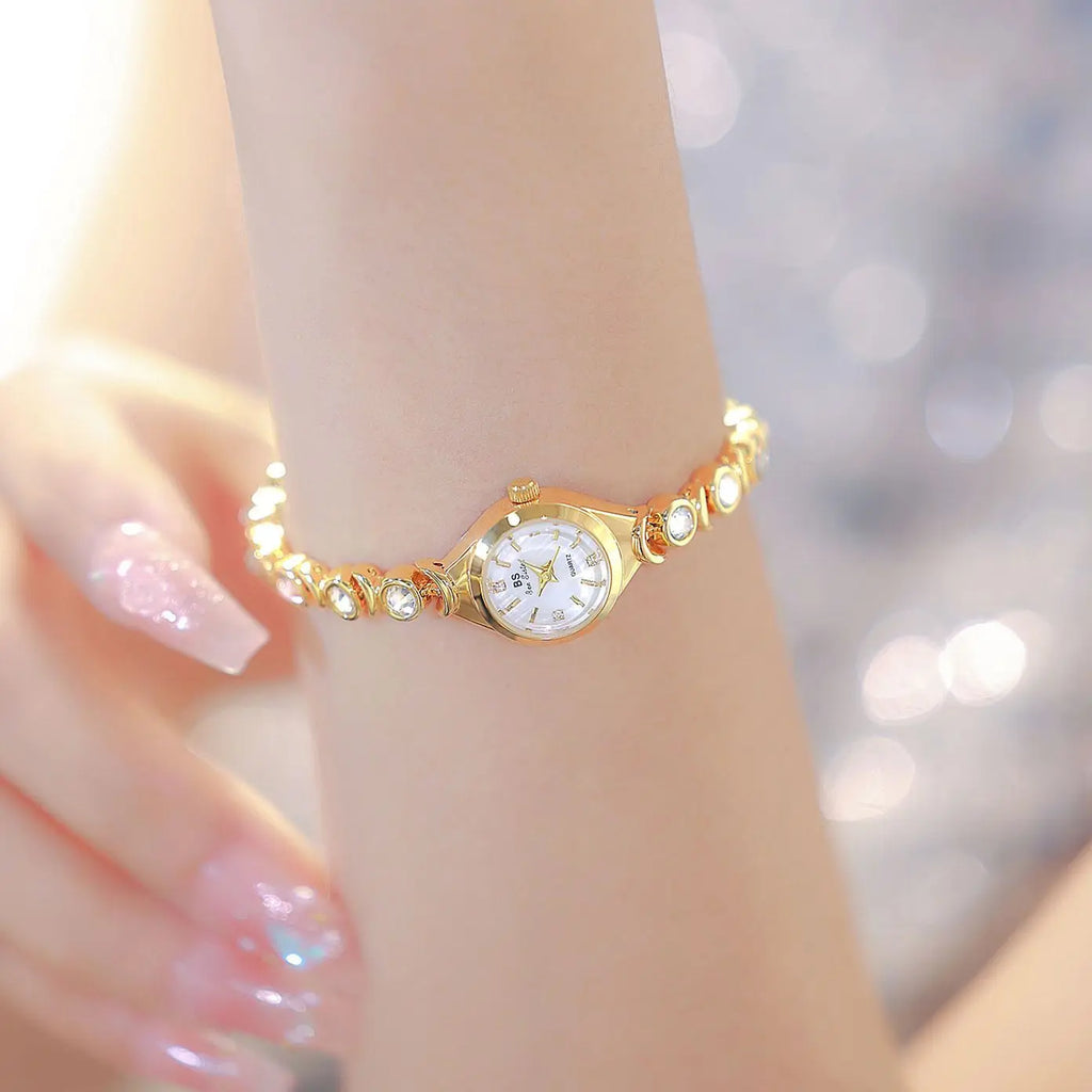 BS Women's Chain Watch Light Luxury Brand Star Moon Zircon Waterproof Ladies Fashion Bracelet Watches Accessories Gift - Sun Studio