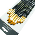 12/48 PCS Round Paint Artist Brushes Set for Acrylic Watercolor Oil Painting, Crafts, Canvas, Rock, Miniature Model Fine Detail - Sun Studio