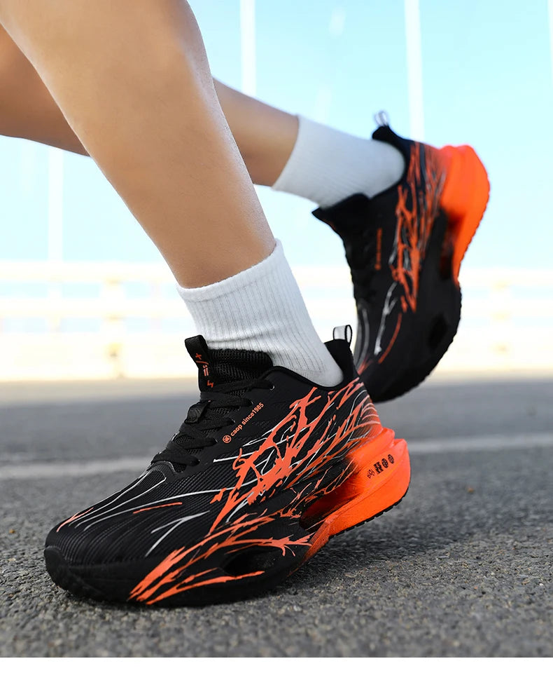 Men Sport Shoes Professional Cushioned Carbon Plate Running Shoes Breathable Couple Casual Sneakers Marathon Athletic Footwear