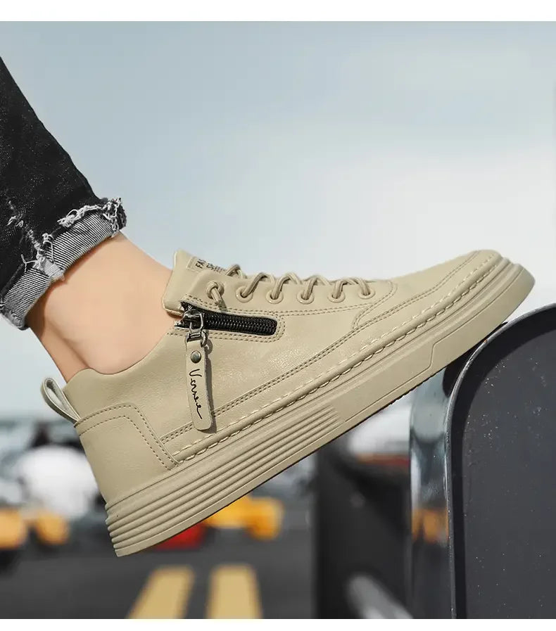 Sports Shoes Men's High-top Casual Shoes Platform Footboard Shoes Spring and Autumn Comfortable Fabrics Luxury Designer Shoes - Sun Studio