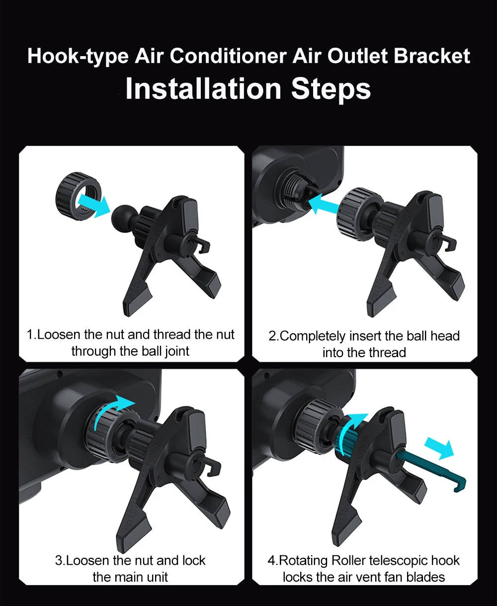 Car Wireless Charger DualCoil Fold Screen Car Phone Holder for Samsung Galaxy Z Fold 6 5 Flip 4 3 Fast Charging Vent Mount Stand - Sun Studio