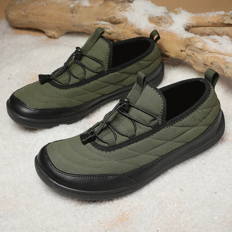 New Winter Warm Snow Barefoot Casual Shoes Waterproof Non-Slip Women Men Hiking Shoes Outdoor Warm Fur Work Ankle Shoes Big Size - Sun Studio