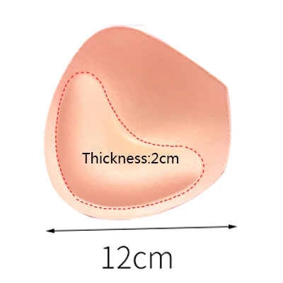 1pair Sponge Inserts In Bra Padded for Swimsuit Breast Push Up Fill Brassiere Breast Patch Pads Women Intimates Accessories - Sun Studio