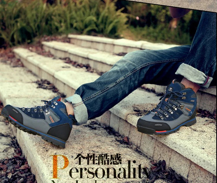 2026 High Gang Outdoor Hiking Shoes Men Winter Mountain Climbing Trekking Boots Top Quality Outdoor Fashion Casual Snow Boots