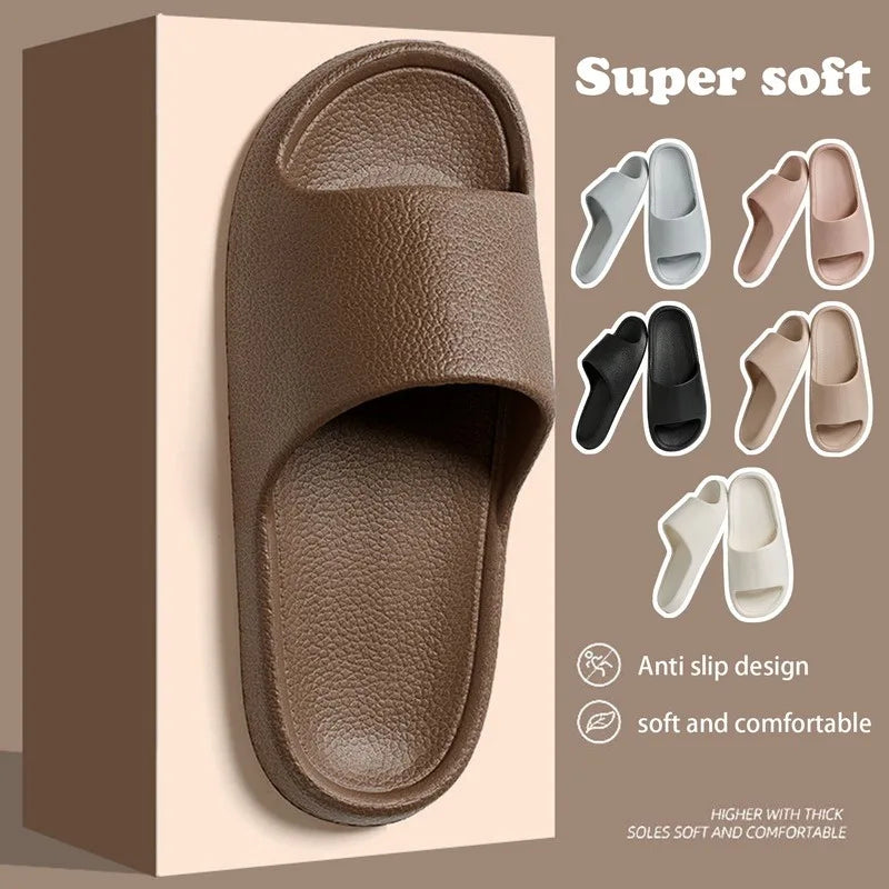 Summer NEW Slippers For Men Women Eva Soft Bottom Slippers Indoor House Slides Flat Sandals Outdoor Beach Shoes Man Flip Flops - Sun Studio
