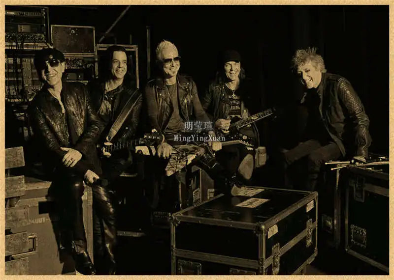 Scorpions Band Poster Wall Art  Posters Decoration Art Poster Personalized Gift Modern Family bedroom Painting