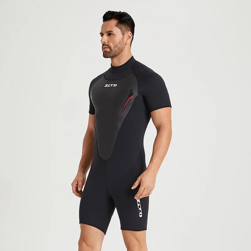 3MM Neoprene Wetsuit Short Sleeve Surfing  Men Keep Warm Swimsuit Scuba Free Diving Suit Snorkeling Suits Women Swimwear - Sun Studio