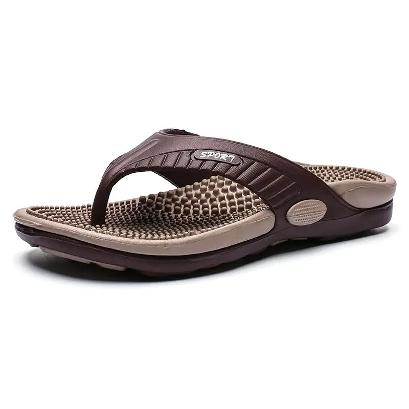 Vanmie Summer Slippers Men Massage Beach Flip Flops Men Slippers 2024 Casual Anti-slip Beach Slippers for Men Fashion Flip-flops - Sun Studio