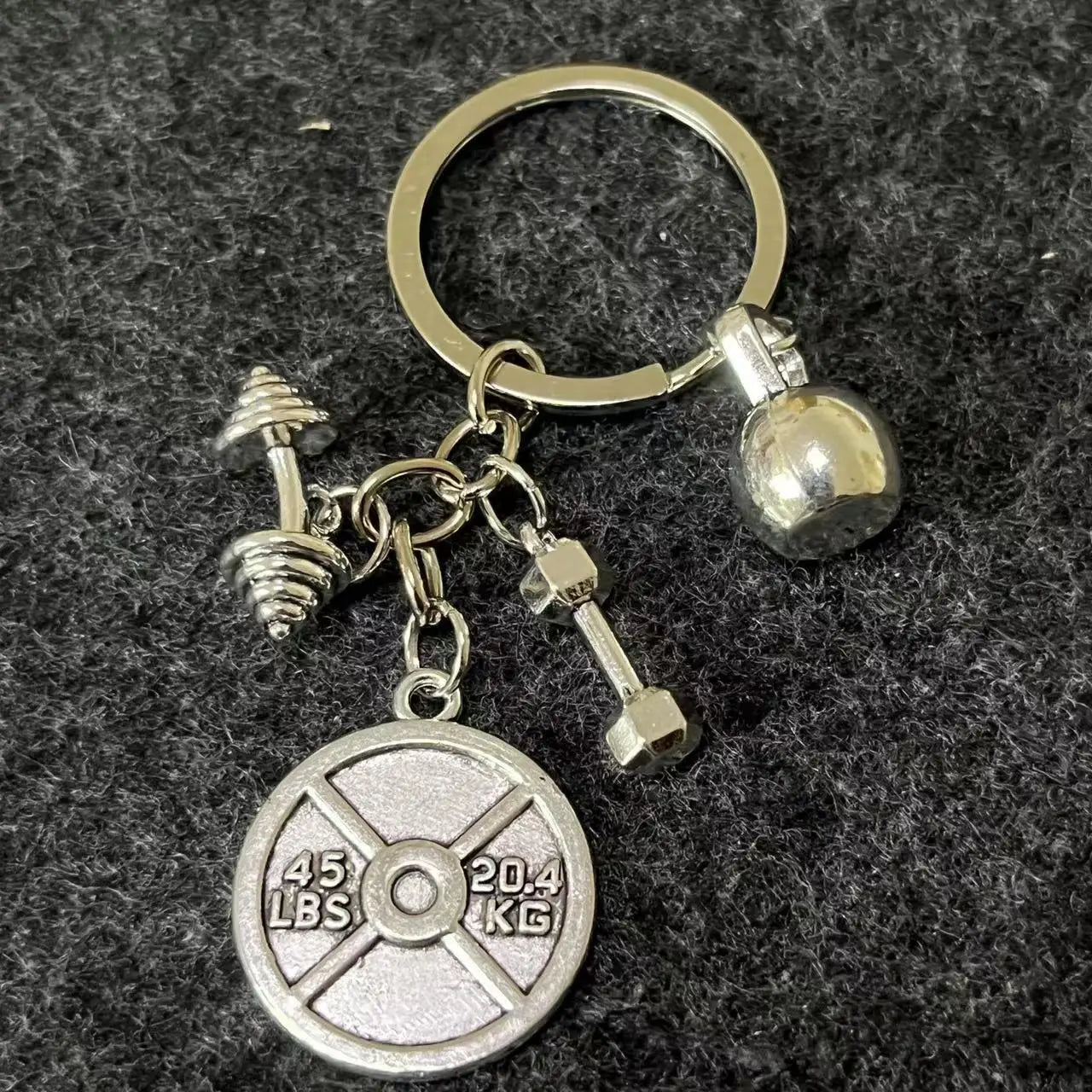 Barbell, Dumbbell, Kettlebell, Sports, Fitness, Inspirational Creativity, Gym Gift, Fitness Keychain - Sun Studio