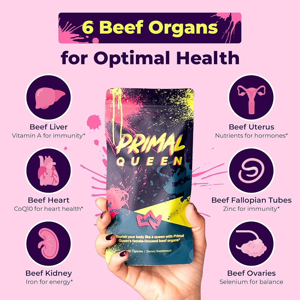 Supplement for Women - Supports Hormone Balance, Energy & Wellness - Liver, Heart, Kidney, Bone Marrow - Female Support Blend - Sun Studio