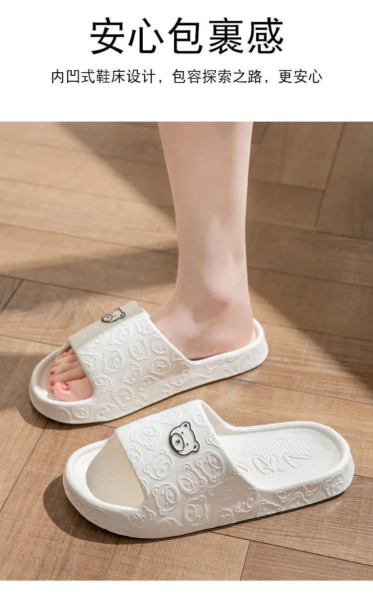 Anti-slip Indoor Toilet Slippers Bathroom Home Use Wearing a Slug Outside Living Room Slippers New Summer House Shoes Slipper - Sun Studio