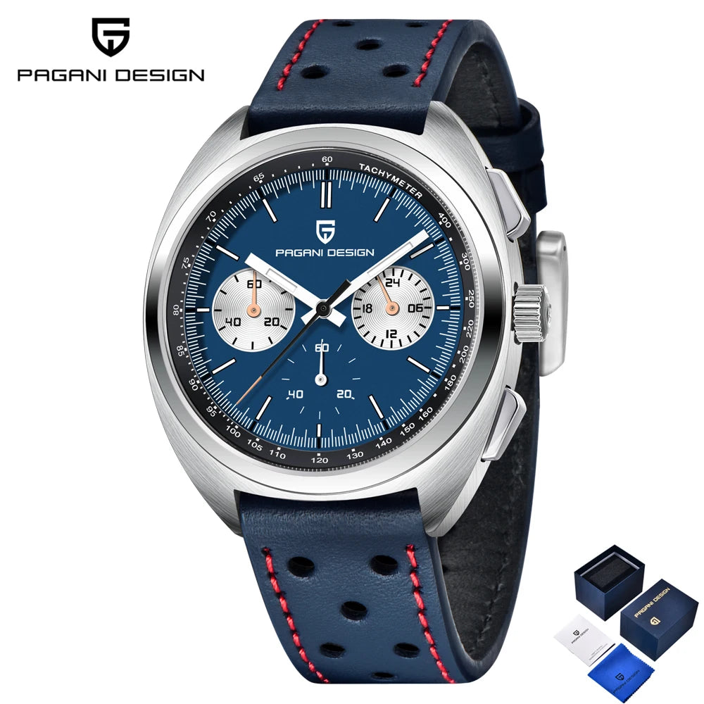 PAGANI DESIGN Panda Men's Watches 2025 Top Luxury Quartz Watch For Men Chronograph Wristwatches AR Sapphire Waterproof Luminous - Sun Studio