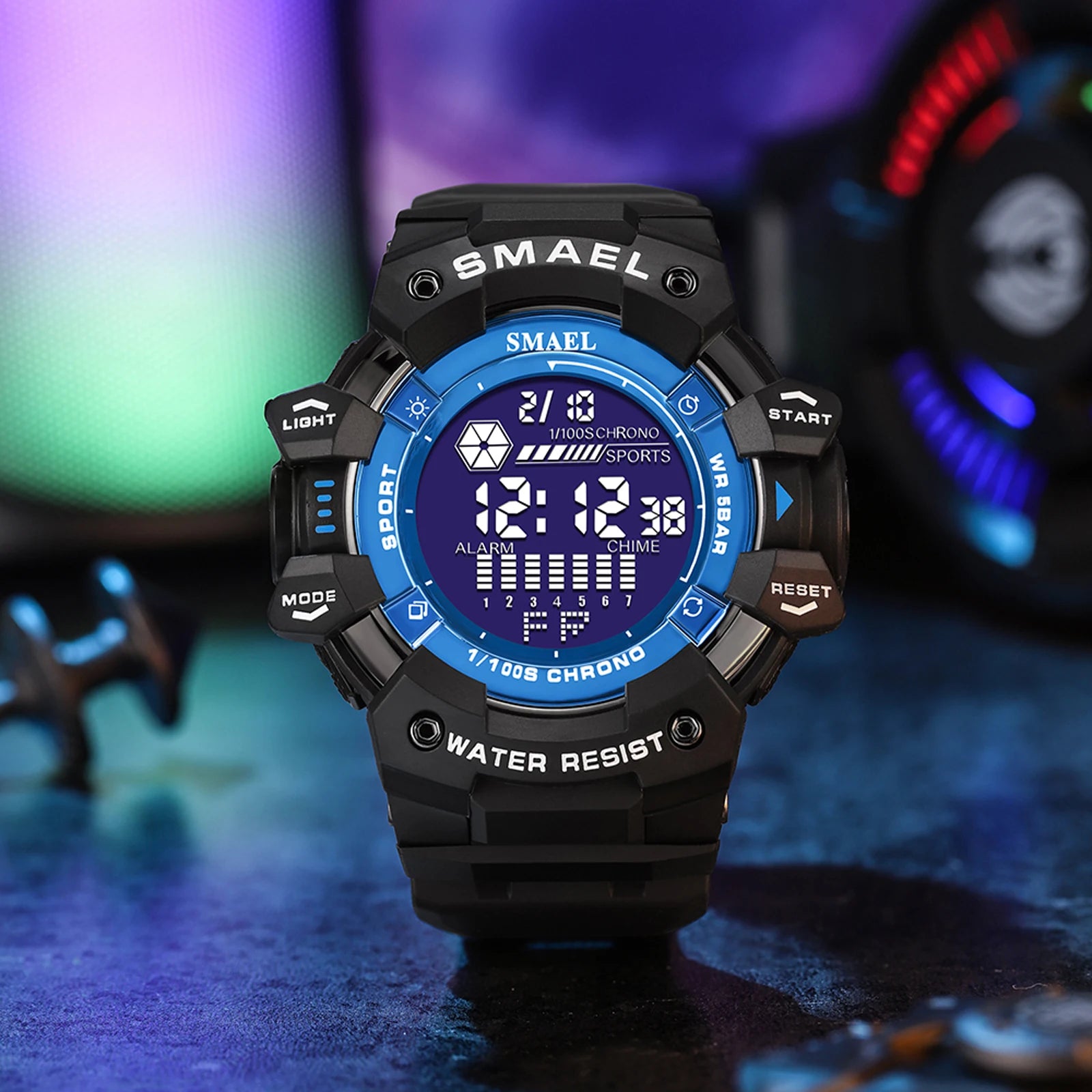 Mens Watch Military Water resistant SMAEL Sport watch Army led Digital wrist Stopwatches for male 8050 relogio masculino Watches - Sun Studio