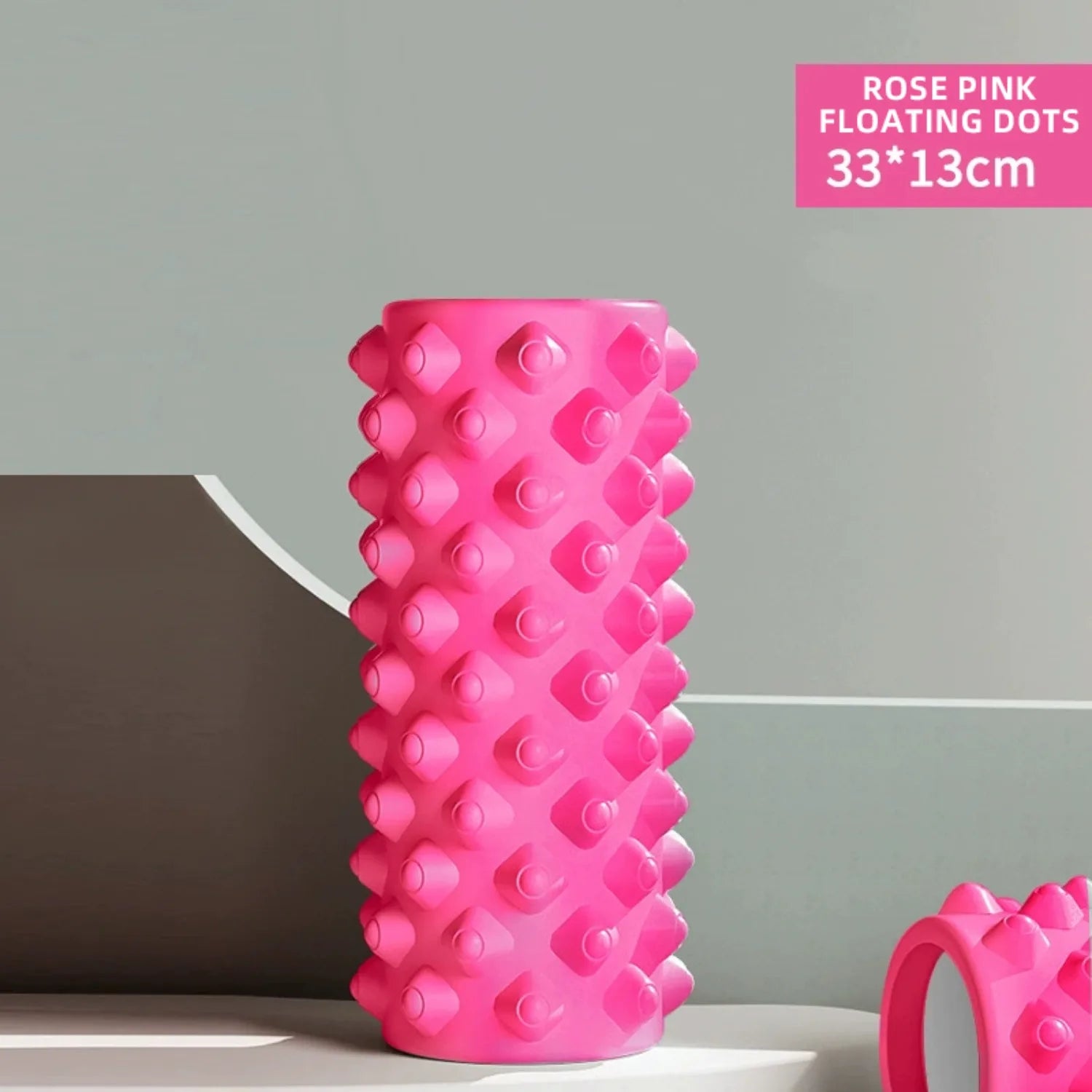 1 Pack – Hollow, Textured, Solid Color Massage and Yoga Roller / Portable Yoga Roller for Slimming Legs - Sun Studio
