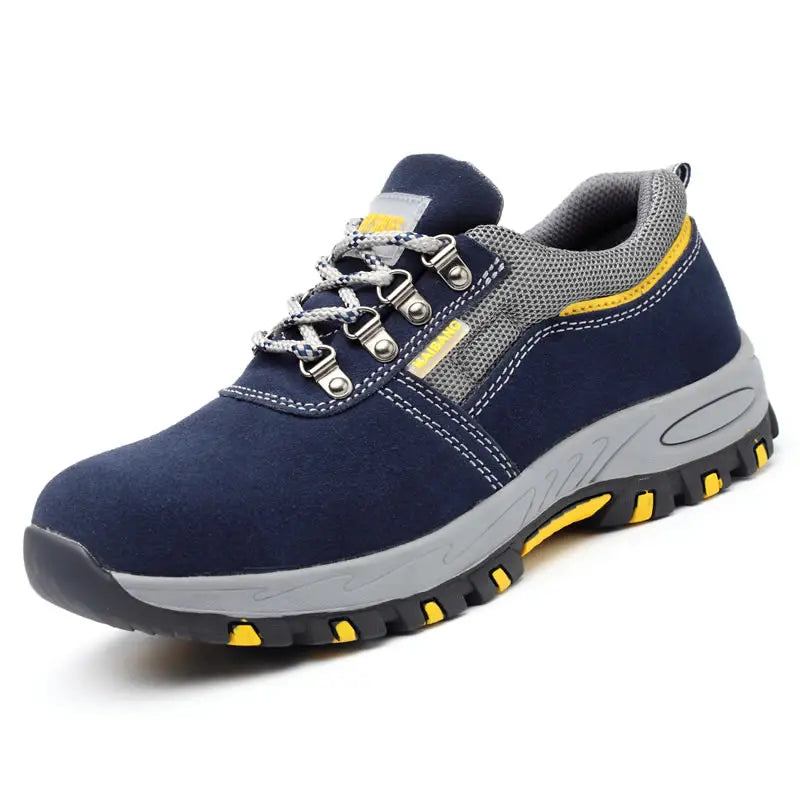 Mens Work leather Boot Safety Shoes Steel Toe Cap Puncture-Proof Work Sneakers Indestructible Work Shoes Men Shoes male kevlar - Sun Studio