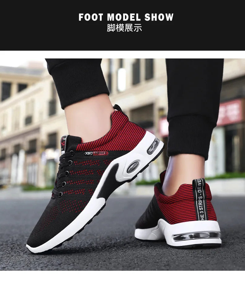Shoes men 2025 new trend men's shoes breathable lace-up running Korean version light casual sports - Sun Studio