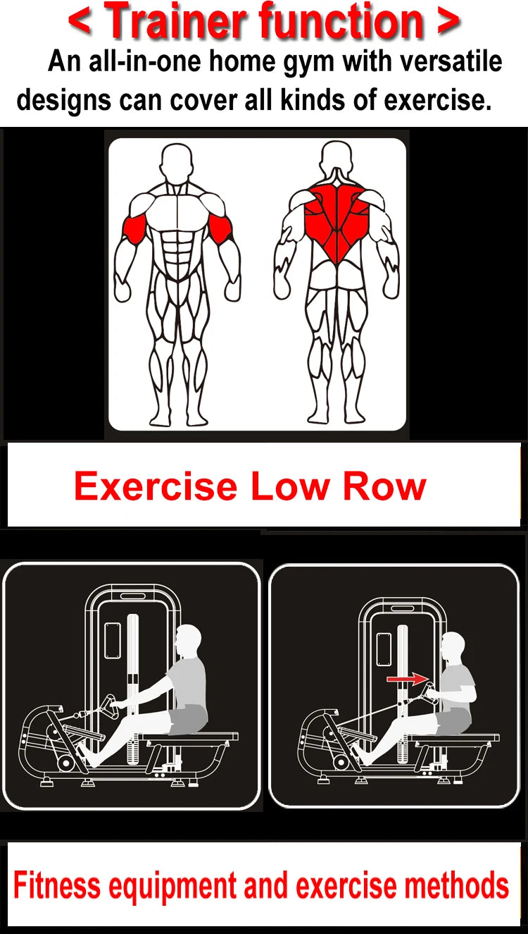 Commercial Gym Equipment For Sale Pulley Low Row Machine Essential For Gyms - Sun Studio