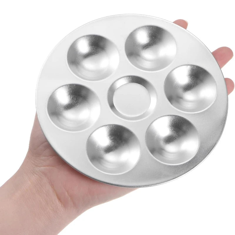 6 Well Paint Tray Palette Simple Color Palette Dish for Painting DIY Art Supplies - Sun Studio