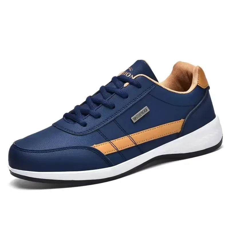 Leather Men Shoes Sneakers Trend Casual Shoe Comfortable Breathable Leisure Male Sneakers Non-slip Footwear Men Sports Shoes - Sun Studio