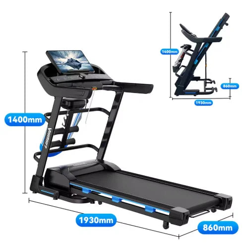 Foldable Steel Indoor Gym Equipment Home Use Eco-friendly Exercise Aerobic Walking Machine Gym Equipment Electric Treadmill - Sun Studio