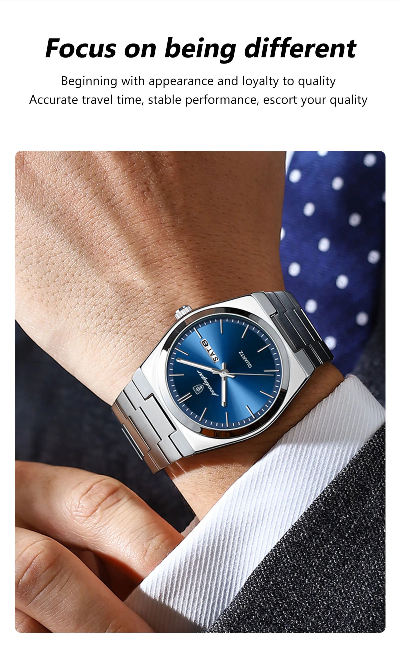 POEDAGAR Luxury Watch For Man Waterproof Luminous Date Week Stainless Steel Men Watch Casual Quartz Men's Watches Male Clock+box - Sun Studio