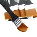 Ginflash 7styles Watercolor oil Art  Paint Brush Nylon Hair painting Art brush Easy To Clean Wooden Cleaning Brush - Sun Studio