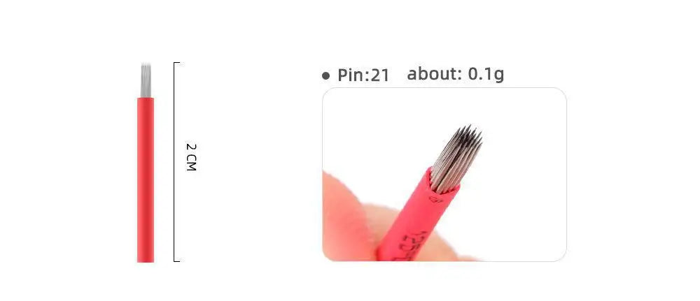 50Pcs Round Tattoo Needles Blades RS RL Microblading Permanent Makeup Fog Eyebrow Lip Needles Manual Pen Embroidery Needle - Sun Studio