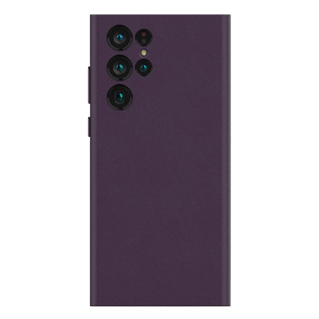 Real Pure S24 Ultra Thin Leather Case for SAMSUNG Galaxy S24 Ultra Case Colorful Official Original Design Cover - Sun Studio