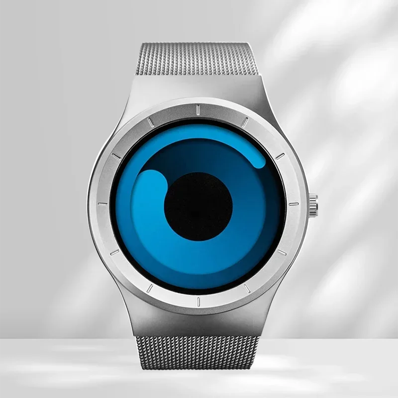 NEW Creative Quartz Watches Men Top Fashion Brand Casual Stainless steel Mesh Band Unisex Watch Clock Male female Gentleman gift - Sun Studio