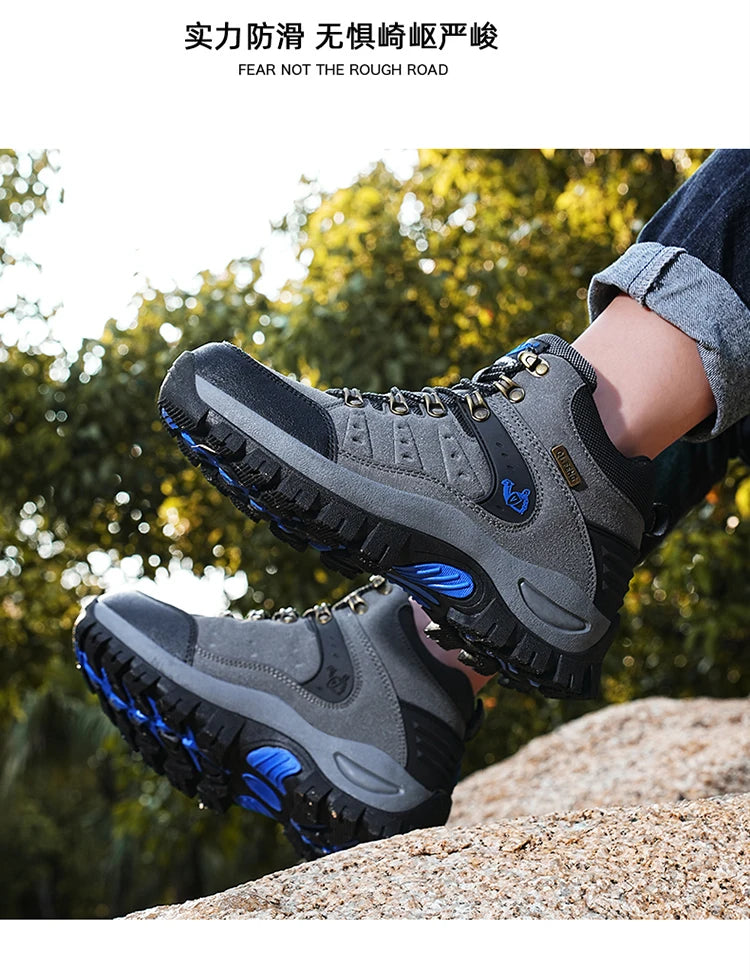 New Couples Outdoor Mountain Desert Climbing shoes Men Women Ankle Hiking Boots Fashion Classic Trekking Footwear - Sun Studio